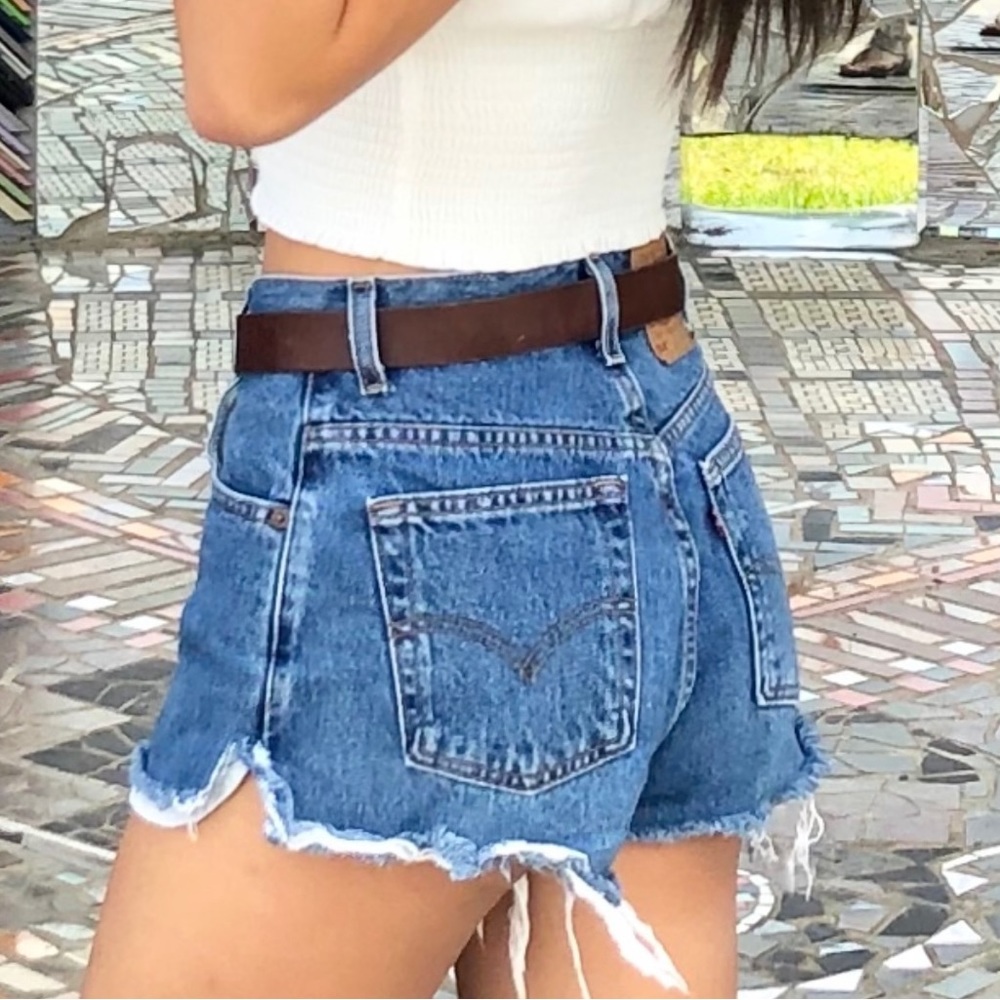Levi’s High Waisted Cutoff Jean Shorts